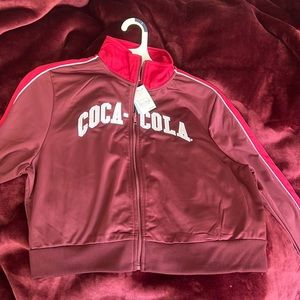Coca-cola crop jacket women’s size large
